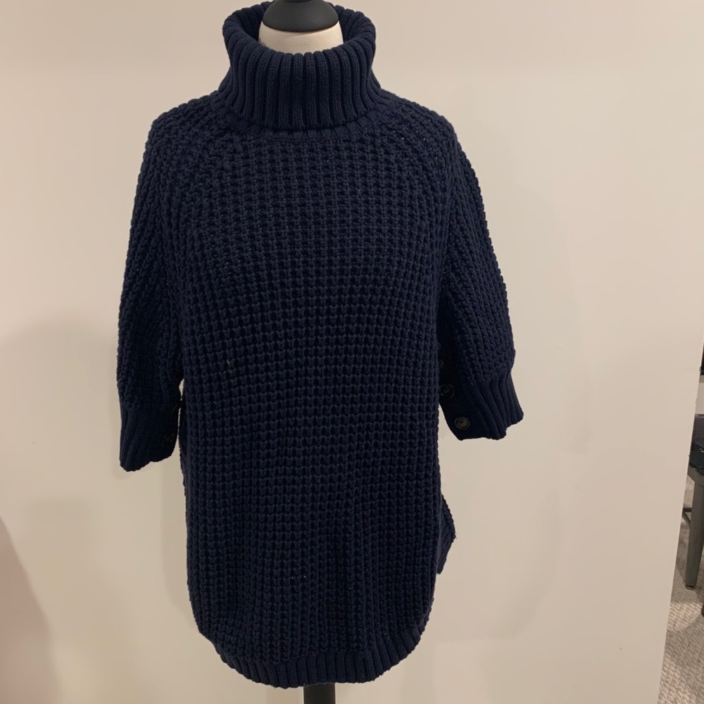 J.Crew Navy Chunky Knit Sweater